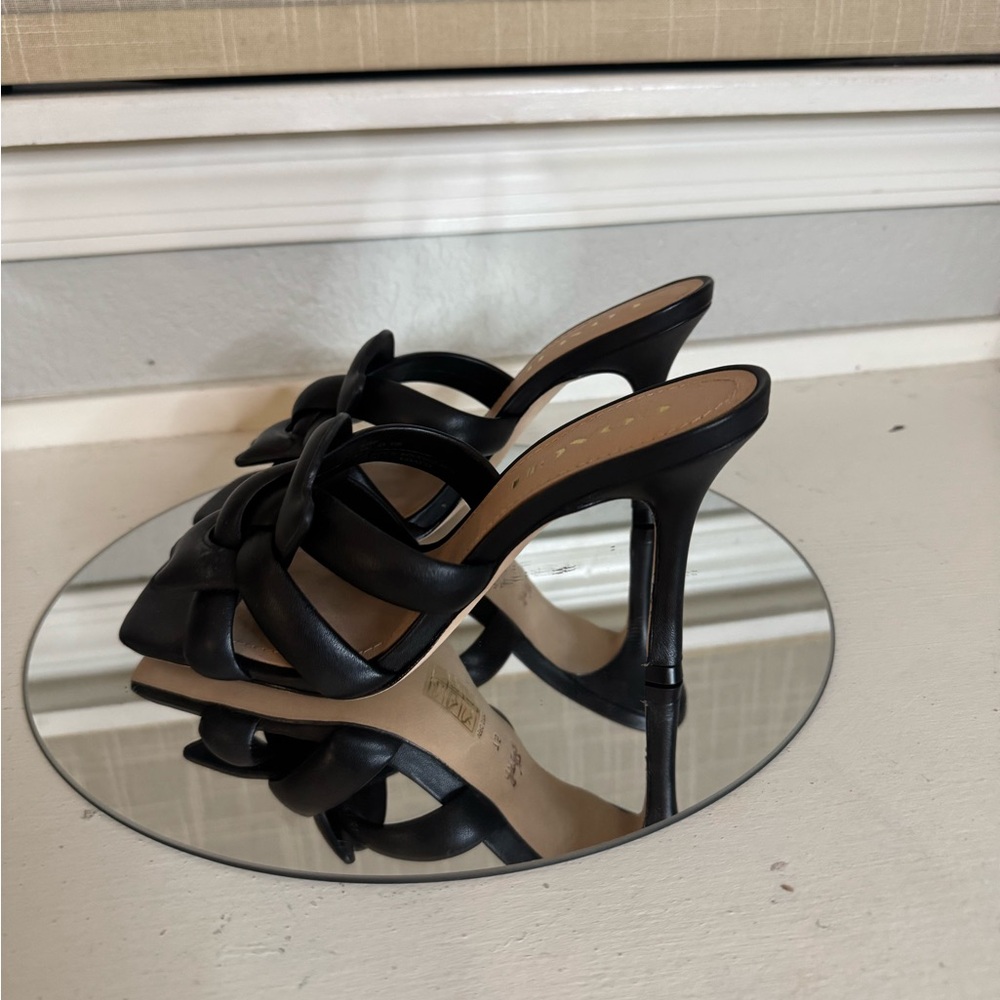 NWOT Coach Black Kellie Women's Heeled Sandals - Picture 8 of 9